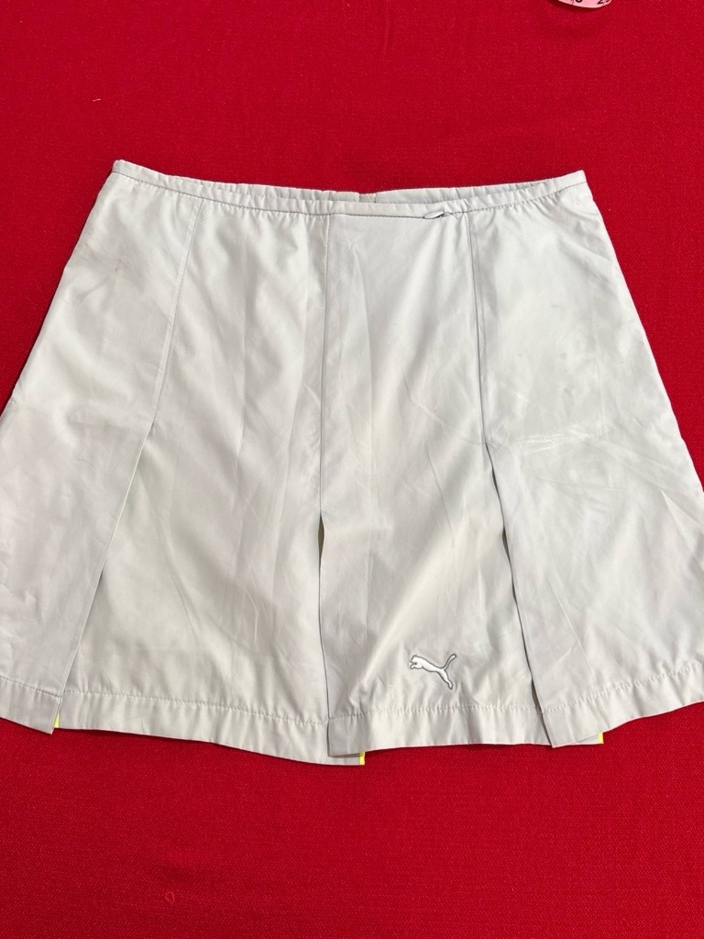 Puma Women's Pleated Front Golf Skort White Performance Pickleball Women's SZ XS